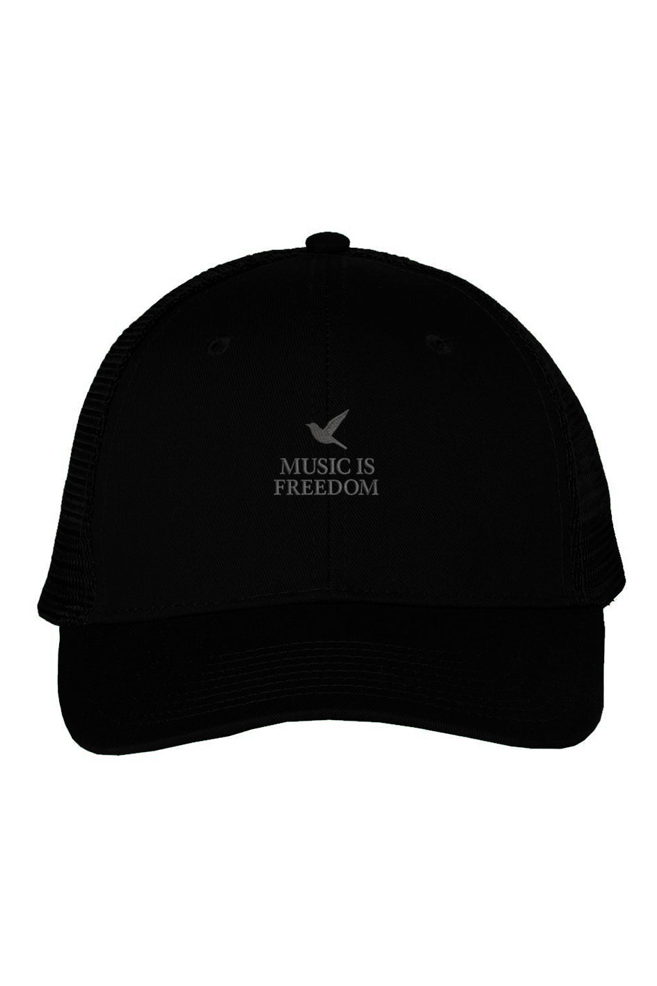 Mesh-Back Twill Trucker Cap